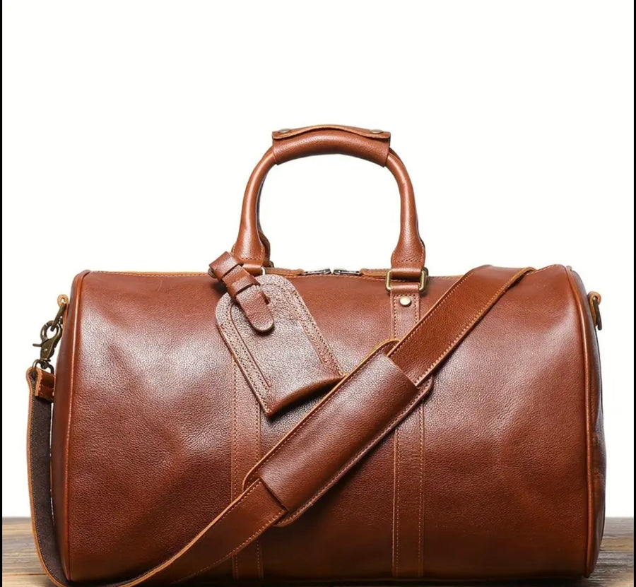 Borsone Weekender in Vera Pelle Vintage