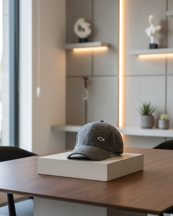 Cappello Regolabile Unisex in Lana con Logo Halibut