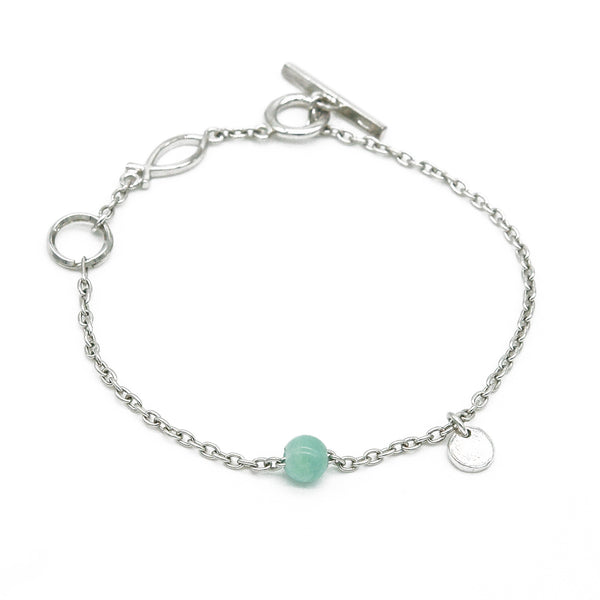 Pacific Perù Amazonite Bracelet - halibutgioielli