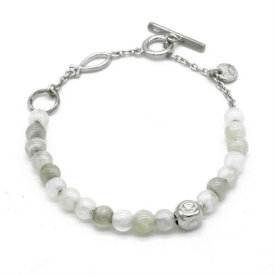 Atlantic White Moonstone Bracelet - halibutgioielli